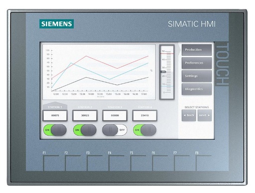 [RA00008037 / 6AV2123-2GB03-0AX0] RBB Screen SIEMENS SIMATIC HMI, KTP700, 7" TFT display